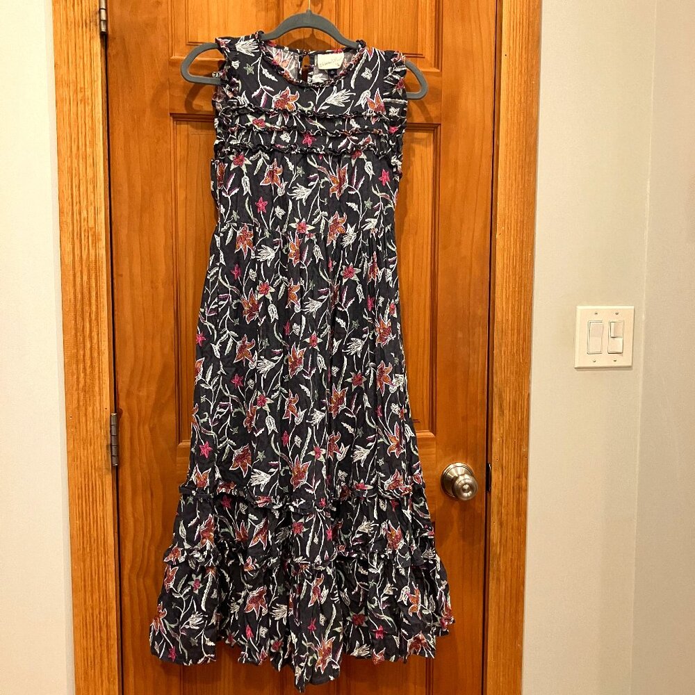 Floral Maxi Dress with Ruffles